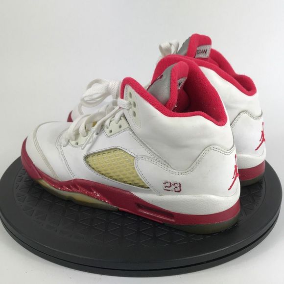 Nike Air Jordan 5 Retro Scarlet Fire Red 440892-101 Women’s Size 6 (4.5Y) - Picture 7 of 12